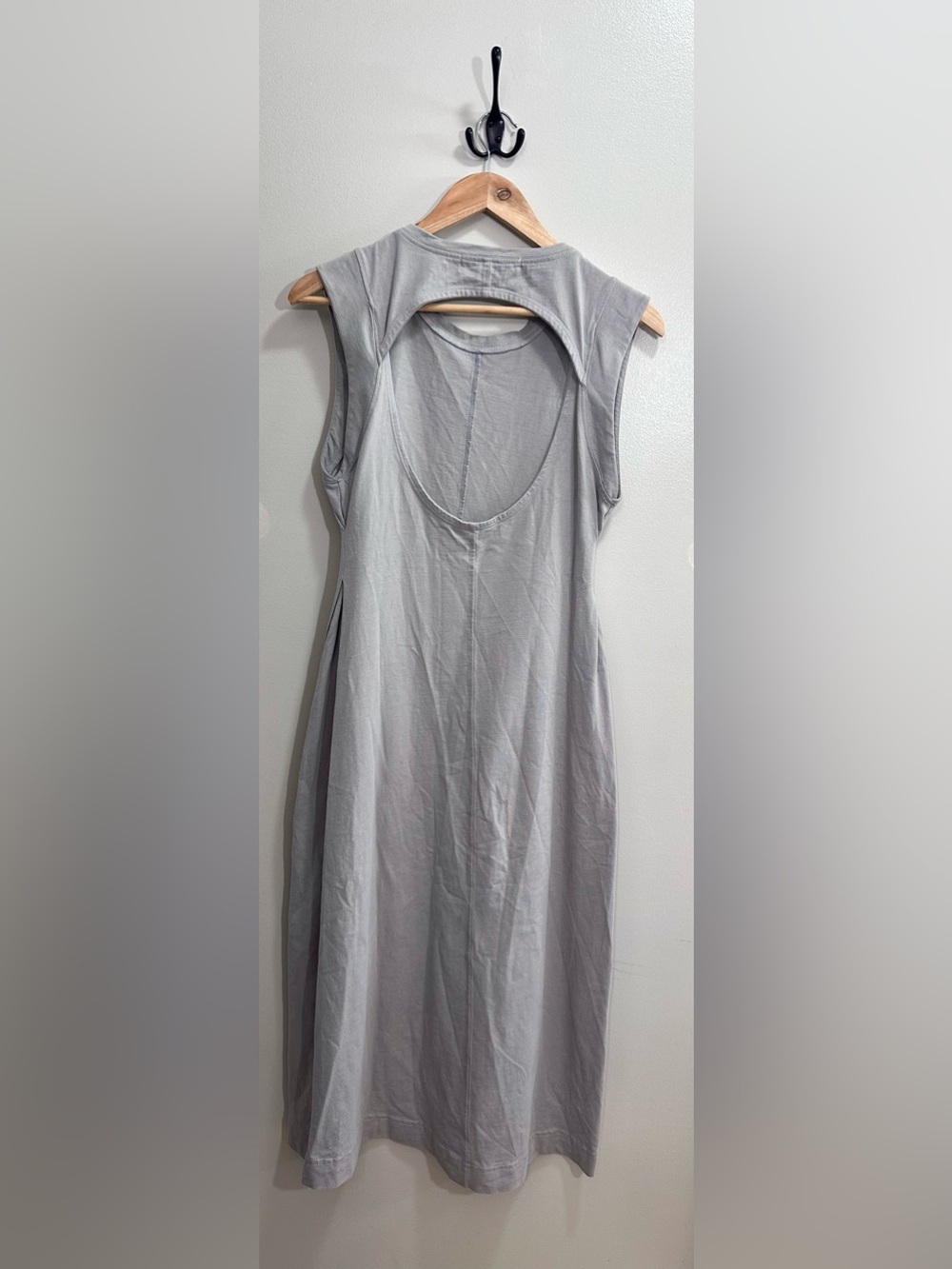 Free People Beach "Simone" Midi Dress in Gray Minimalist Size XS - Picture 9 of 11